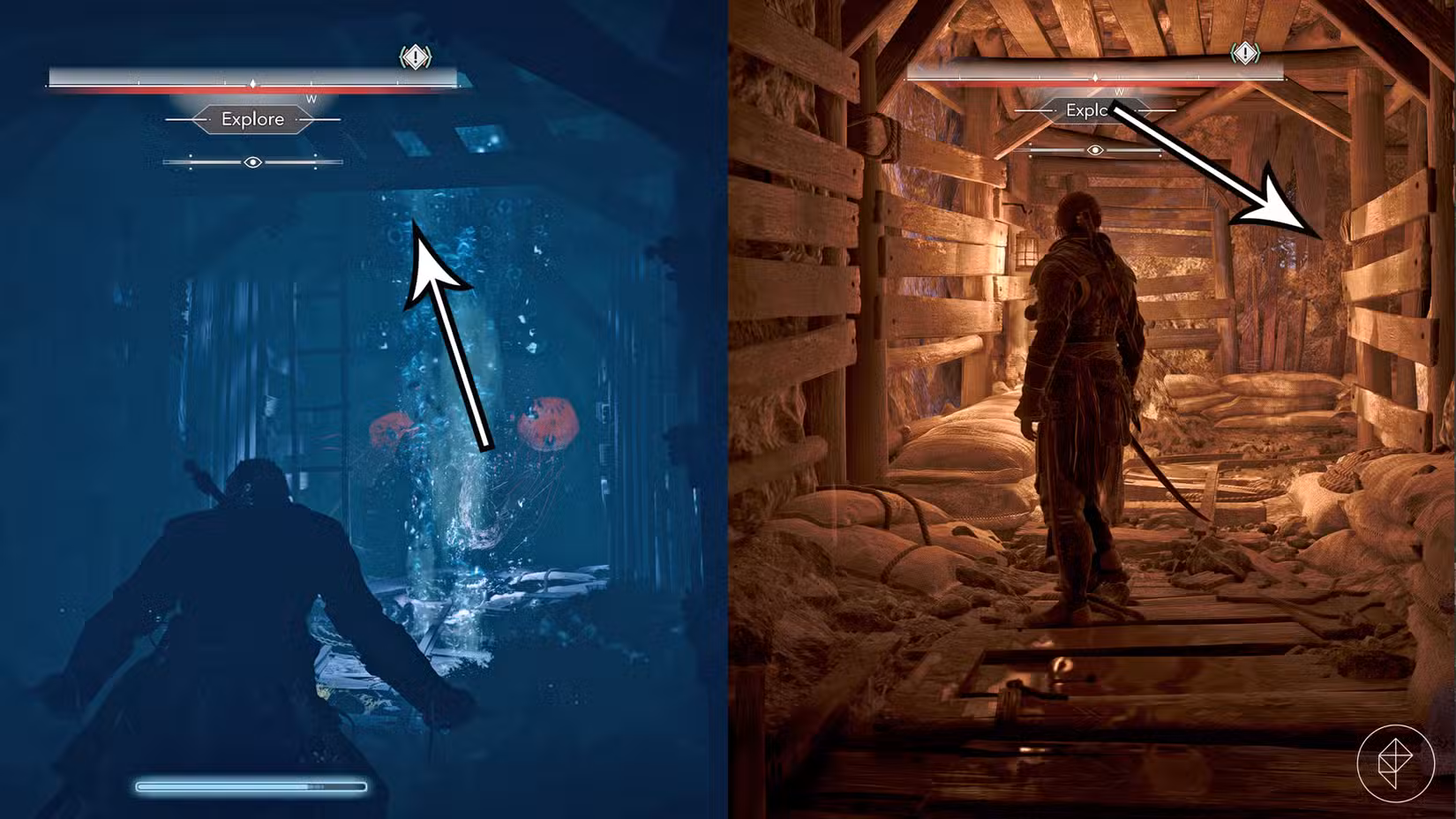 Edward segue o caminho para o tesouro do Barba Negra em Assassin's Creed Black Flag Resynced.