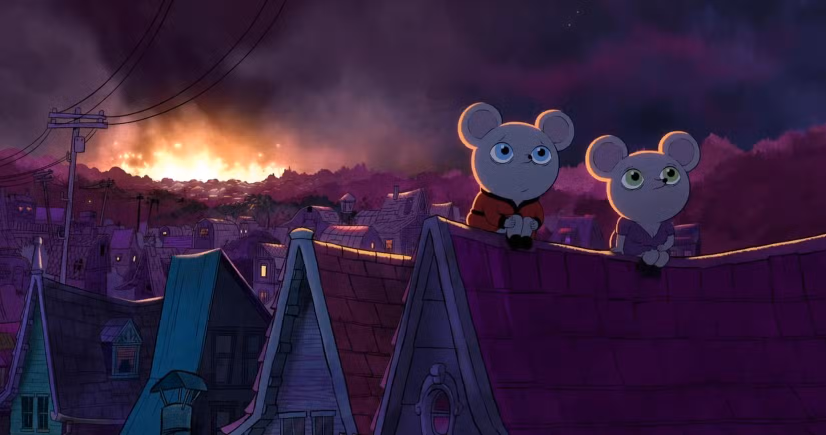 Dois ratos animados no filme Decorado