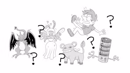 Vários Pokémon falsos do futuro aparecem em ilustrações originais de Alec Robbins