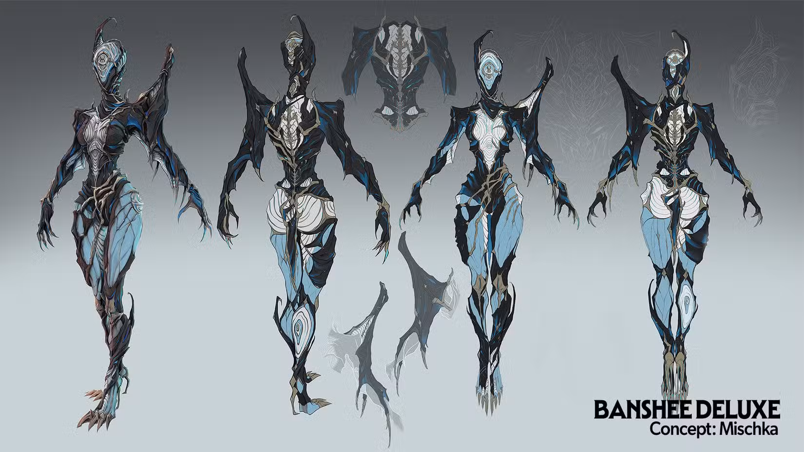 Vários ângulos de arte conceitual para Banshee Deluxe