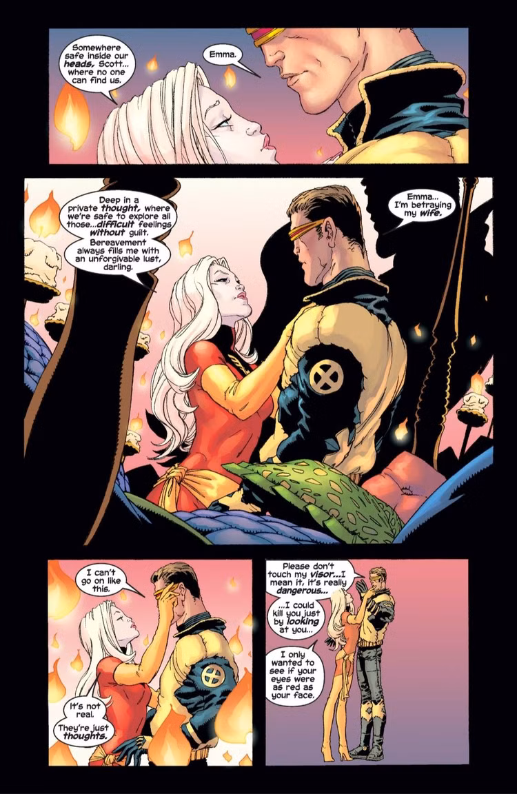 X-Men Ciclope Caso Emma Frost