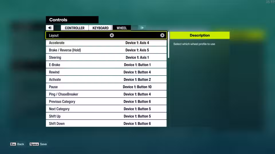 configurações do volante de corrida logitech