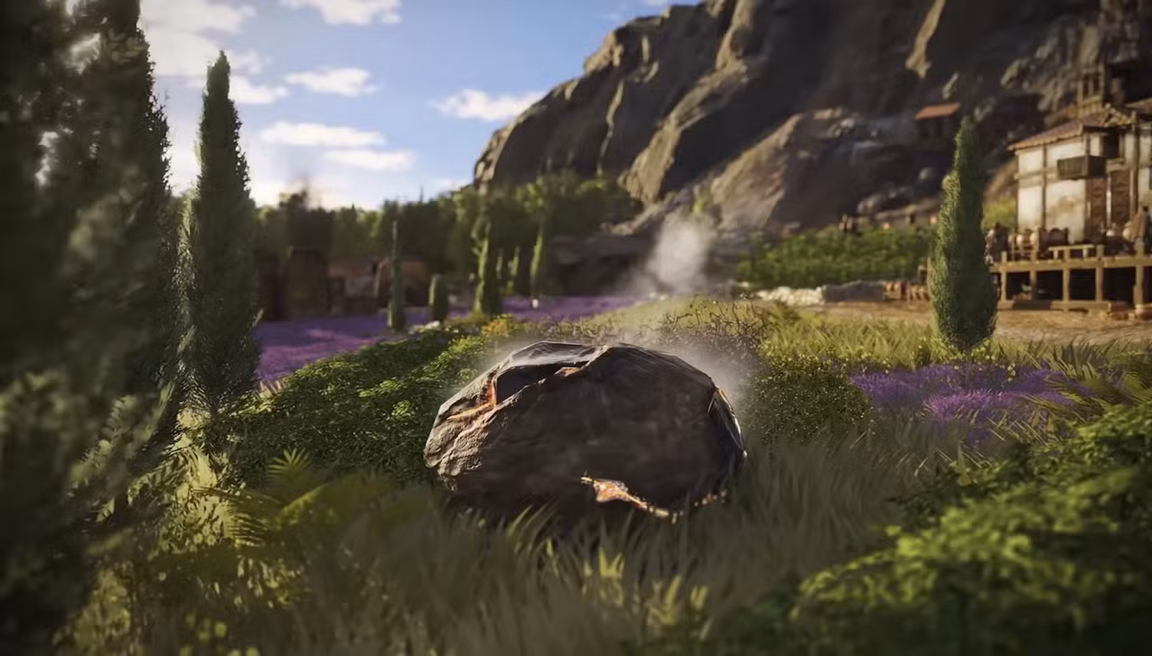 Um pedaço de rocha vulcânica em Anno 117