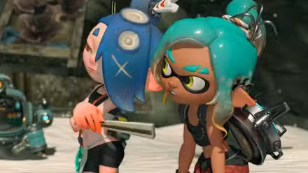 Shiver e The Mechanic estão juntos em Splatoon Raiders.