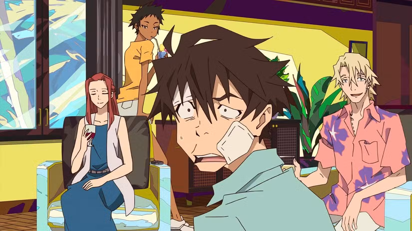 Vigarista Makoto Edamura, Cynthia Moore, Abigail Jones, Laurent Thierry em Great Pretender