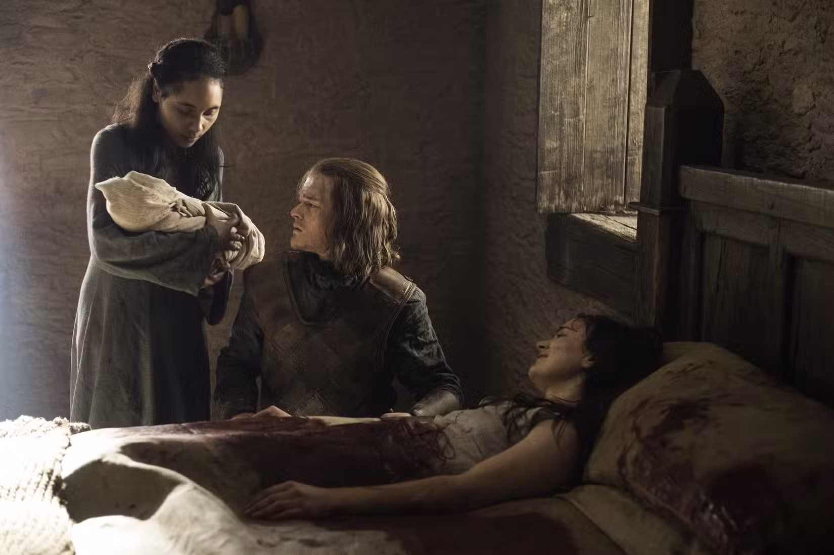 os jovens Ned Stark e Lyanna Stark na 6ª temporada de Game of Thrones