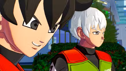Brett e o personagem do jogador em Dragon Ball Xenoverse 3