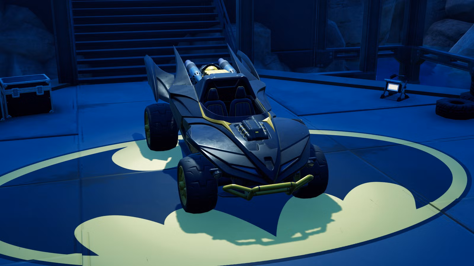 Localização do Beach Buggy do Batman em Fortnite Capítulo 7, Temporada 3
