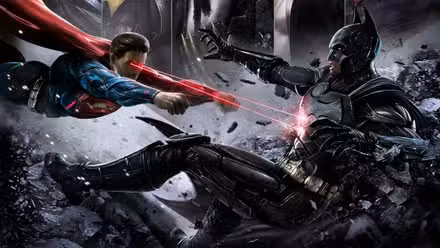 Injustice: Gods Among Us – arte de Superman vs.
