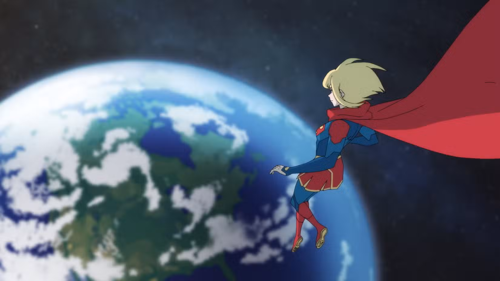 Supergirl paira sobre a Terra em Minhas Aventuras com Superman