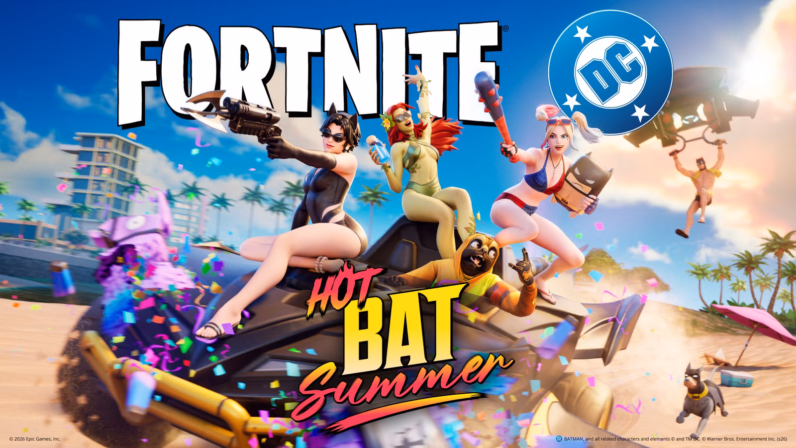 Skins Hot Bat Summer de Fortnite reveladas e fãs ficam surpresos