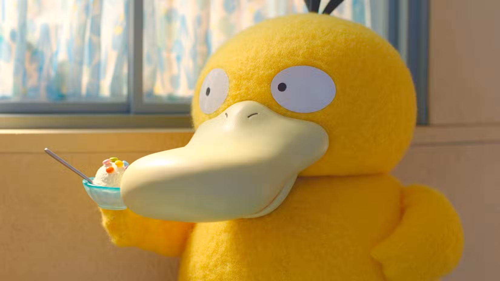 Psyduck tomando sorvete
