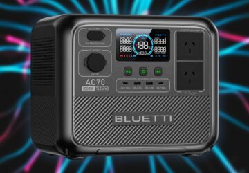 Bluetti AC70 com bateria LiFePO4 de 768Wh e 1.000W de potência chega a US$ 220 em promoção na AliExpress