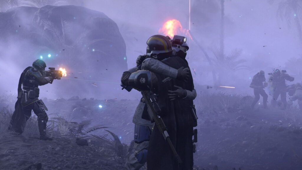 Helldivers 2 agora permite abraçar os soldados da SEAF, mas cuidado com os Crushers por perto
