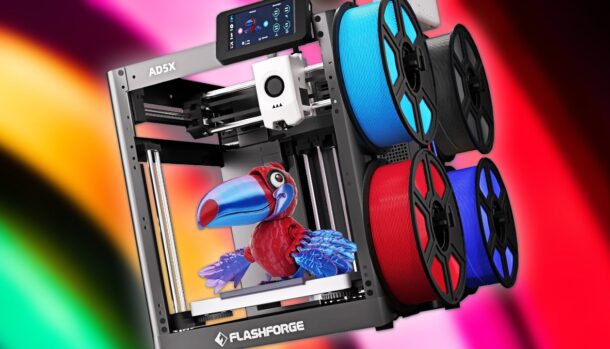 Impressora 3D FlashForge AD5X com sistema multicolor sai por US$ 203 na AliExpress