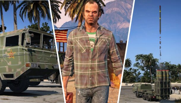 Jornalista decide transformar GTA 5 em GTA 6 com mods diários; primeiro passo é um caminhão de mísseis chinês