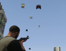 Mod de GTA 5 transforma armas em canhões de carros e gera caos total em Los Santos