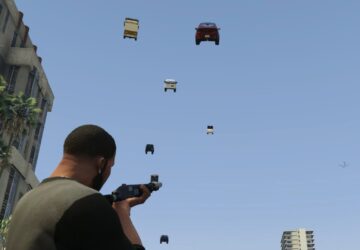 Mod de GTA 5 transforma armas em canhões de carros e gera caos total em Los Santos