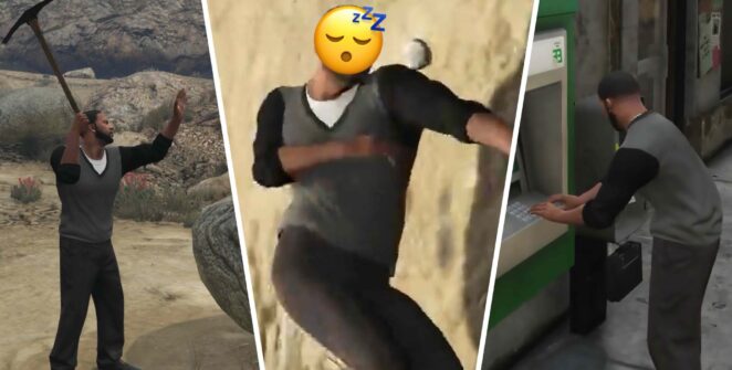 Mod transforma GTA 5 em simulador de vida com mineração, pesca e sonecas no asfalto