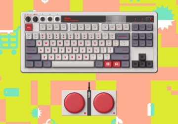 Teclado mecânico retrô da 8BitDo com botões extras está com 30% de desconto na Amazon