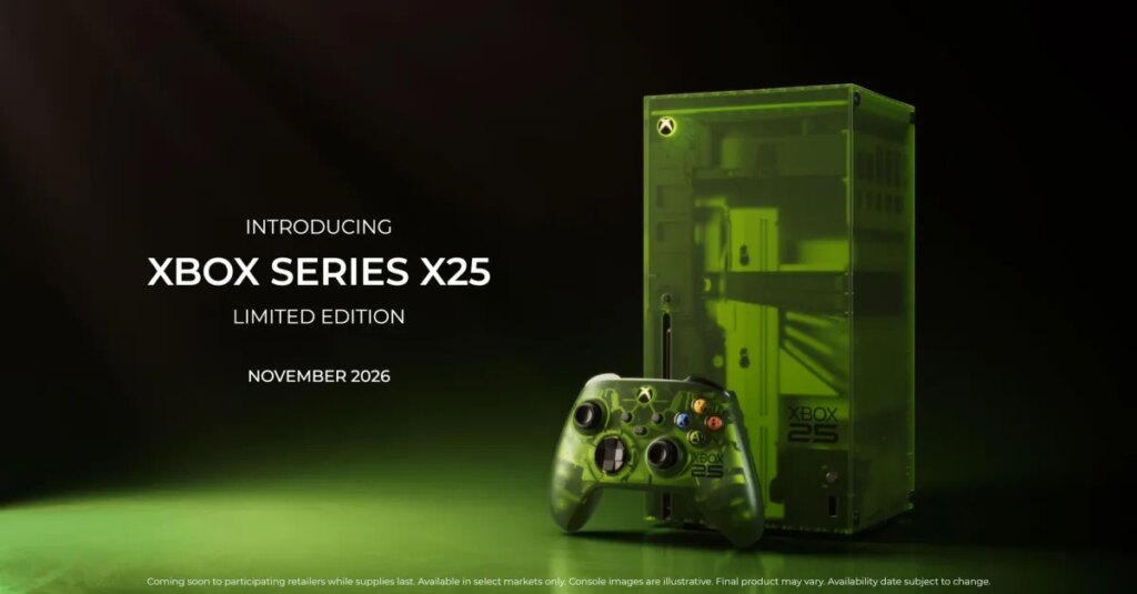 Xbox Series X de 25 anos ganha preço oficial e pré-venda em agosto