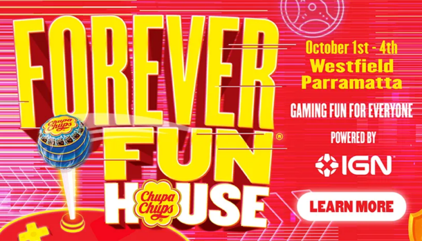 Chupa Chups e IGN Australia montam casa retrô com games grátis em Sydney