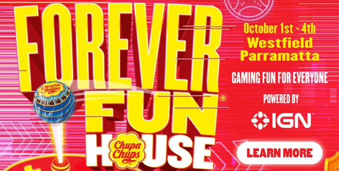 Chupa Chups e IGN Australia montam casa retrô com games grátis em Sydney