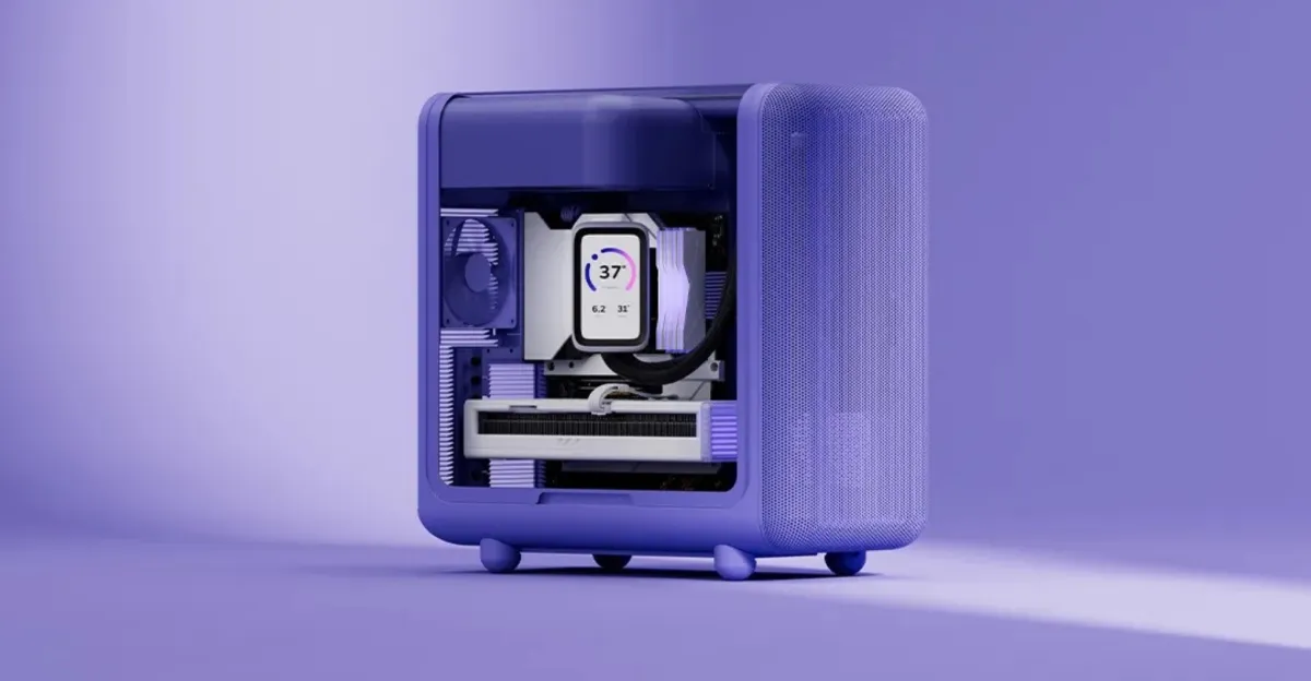 Gabinete Hyte X50 com vidro curvo está com US$ 50 de desconto
