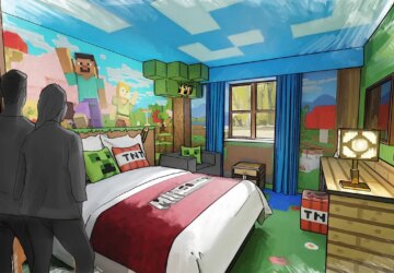 Minecraft World ganha hotel oficial e montanha-russa Escape the Nether em 2027