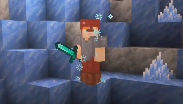Minecraft ganha Ice Caves com zumbi congelado e bolas de gelo no próximo game drop