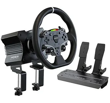 Moza R5: volante direct drive de 5,5 Nm aparece por US$ 349,99 na Best Buy