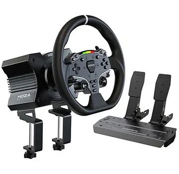 Moza R5: volante direct drive de 5,5 Nm aparece por US$ 349,99 na Best Buy