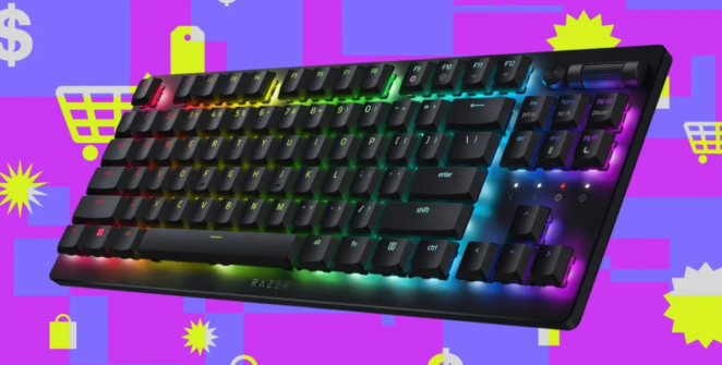 Teclado Razer DeathStalker V2 Pro TKL aparece por quase metade do preço
