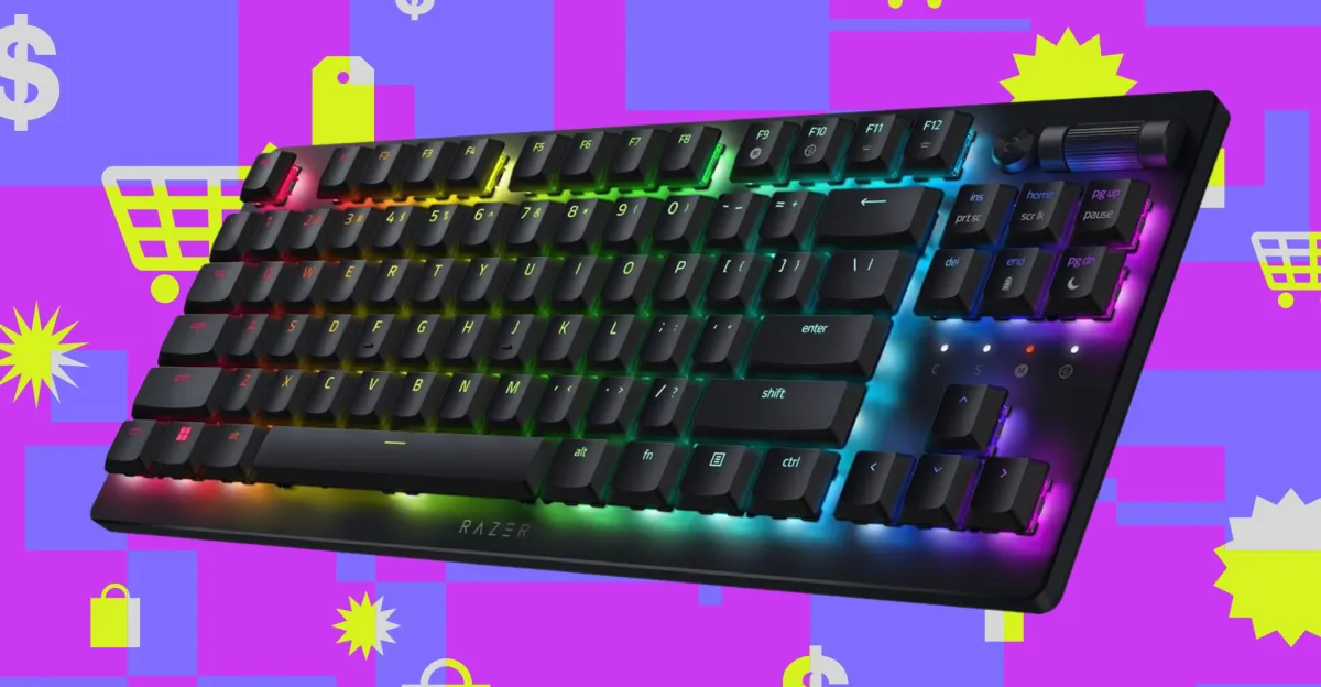 Teclado Razer DeathStalker V2 Pro TKL aparece por quase metade do preço