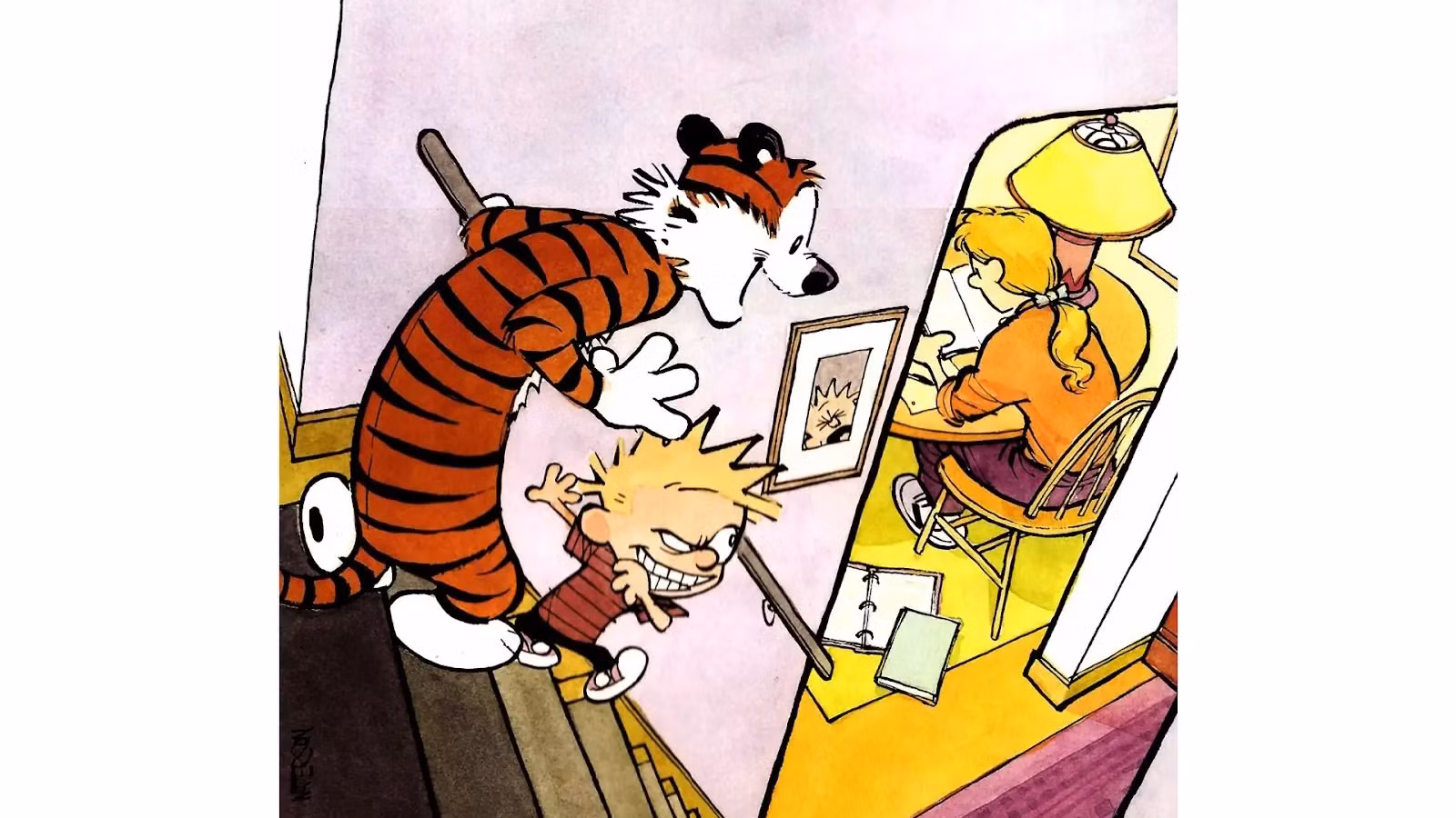 Calvin e Hobbes: as tiras em que o garoto de 6 anos fala como um dicionário ambulante
