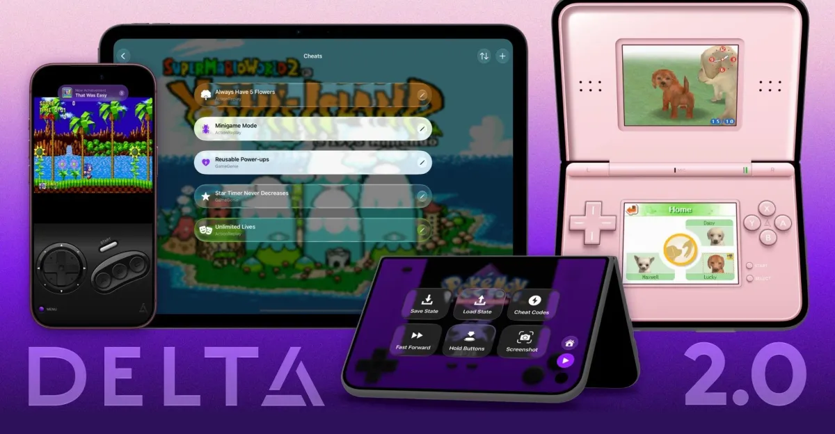 Delta 2.0 chega com suporte ao iPhone Duo, jogos do Mega Drive e DLCs de Pokémon