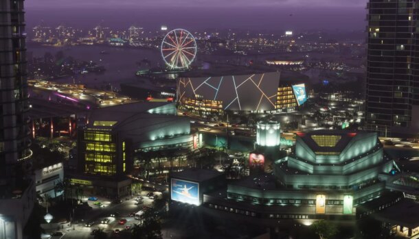 GTA 6 ilumina a Kaseya Center em Miami com Welcome to Vice City