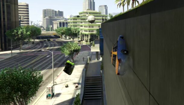 Mod de GTA 5 encolhe carros, mas o jogo perde o controle do veículo