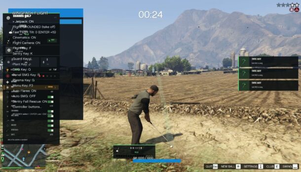 Mod de fazenda de maconha em GTA 5 vira partida de golfe por conflito de teclas