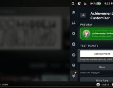 Plugin do Steam Deck deixa pop-ups de conquistas com o seu estilo