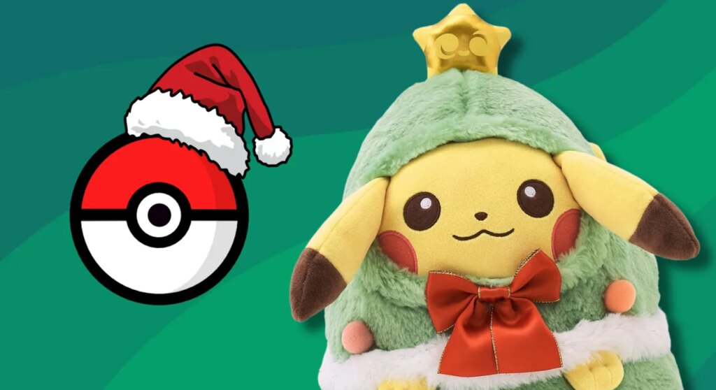 Pokémon anuncia pelúcias Holiday Helper com Pikachu de árvore de Natal e trenó do Clodsire