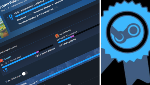 Steam reformula conquistas: DLCs e passes de temporada agora têm listas separadas