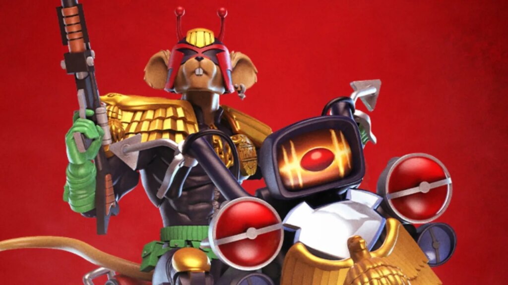 Throttle vira Juiz Dredd em figure de crossover e ganha moto que mistura Lawmaster com Martian Monster Bike