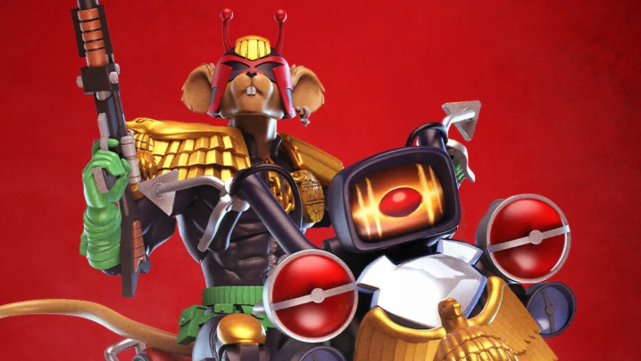 Throttle vira Juiz Dredd em figure de crossover e ganha moto que mistura Lawmaster com Martian Monster Bike